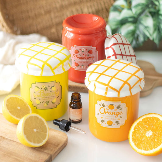 LEMON CURD JAR OIL BURNER AND WAX WARMER