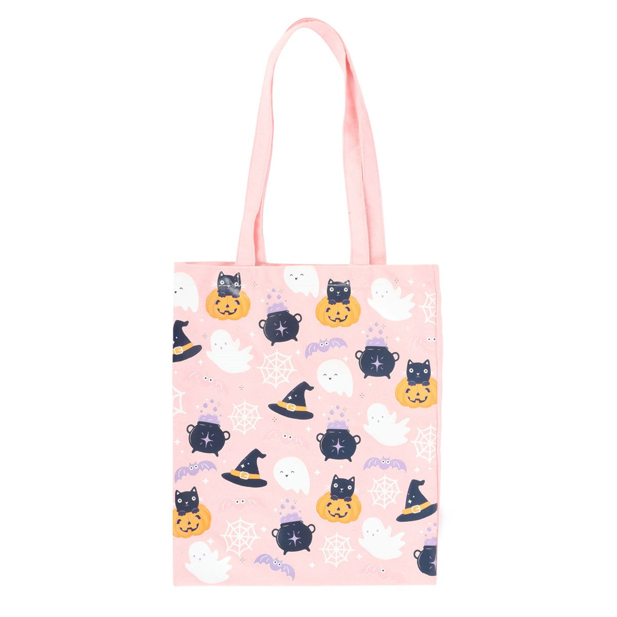 CUTE HALLOWEEN PRINT POLYCOTTON TOTE BAG