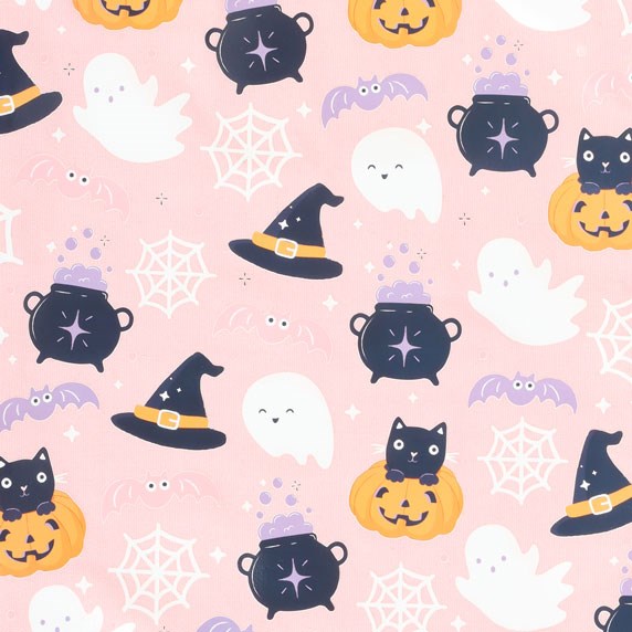 CUTE HALLOWEEN PRINT POLYCOTTON TOTE BAG