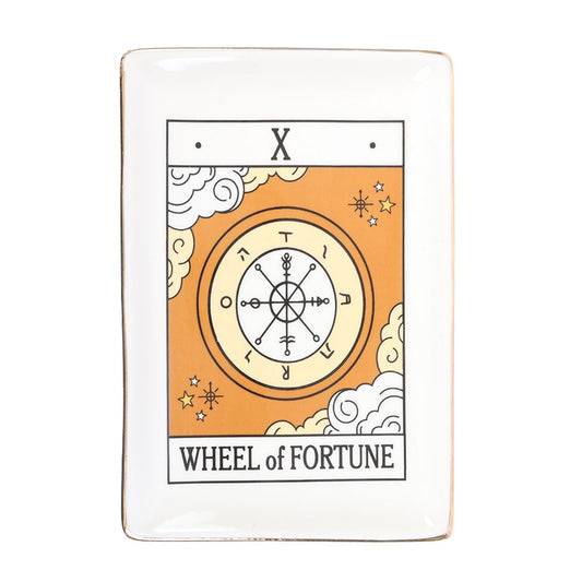 THE WHEEL OF FORTUNE VINTAGE TAROT TRINKET DISH