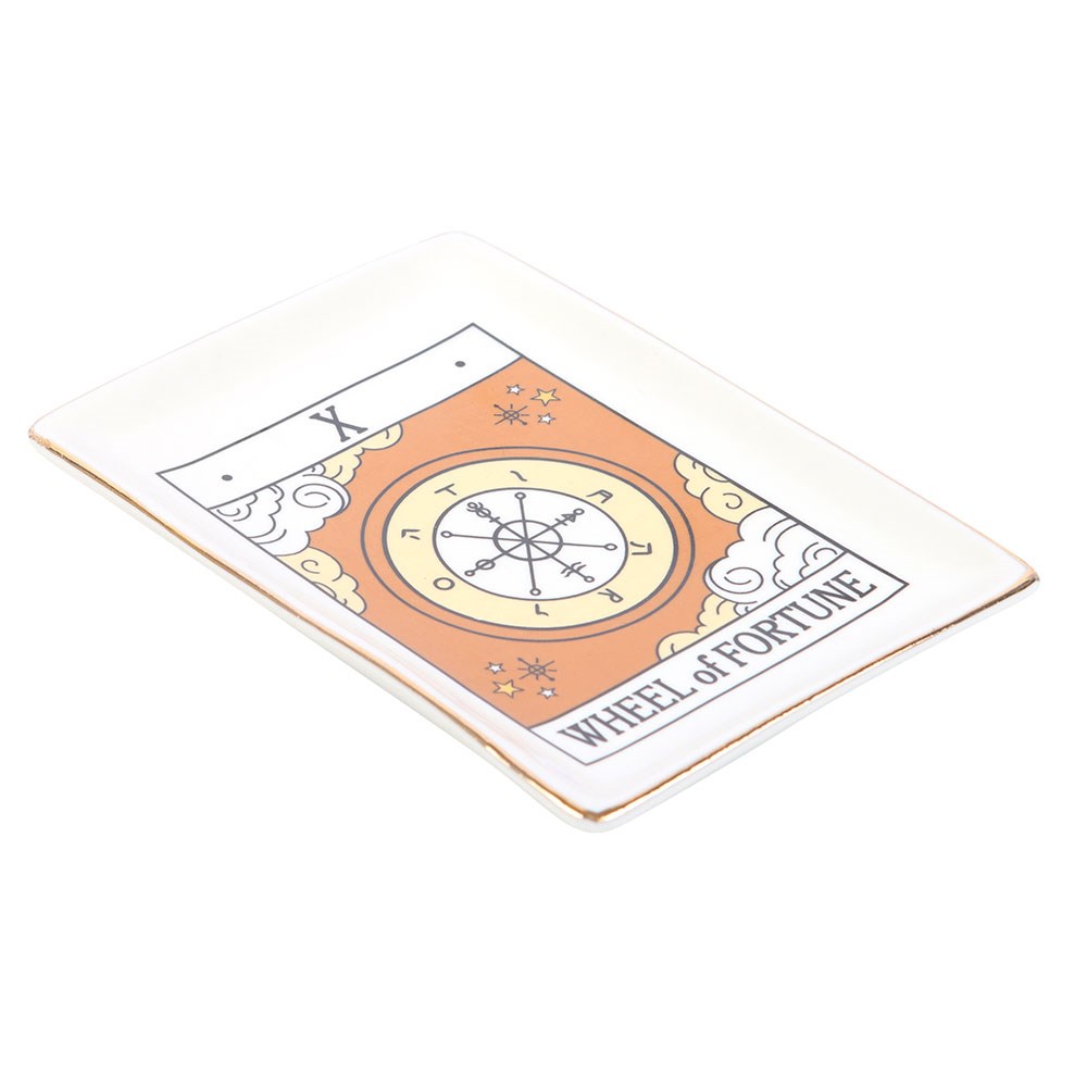 THE WHEEL OF FORTUNE VINTAGE TAROT TRINKET DISH