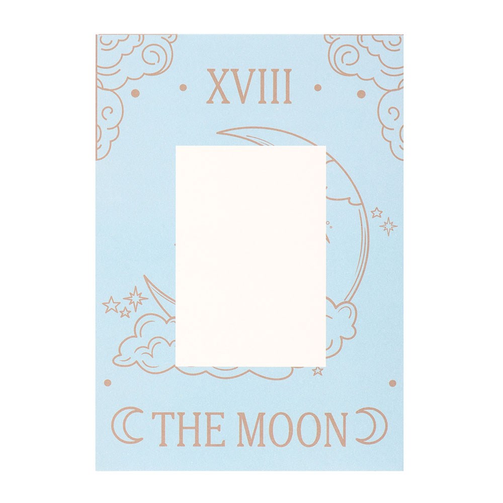 THE MOON VINTAGE TAROT NECKLACE ON GREETING CARD