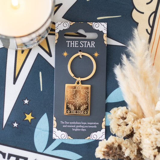 THE STAR VINTAGE TAROT KEYRING