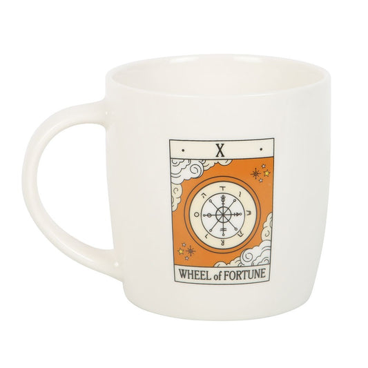 THE WHEEL OF FORTUNE VINTAGE TAROT MUG