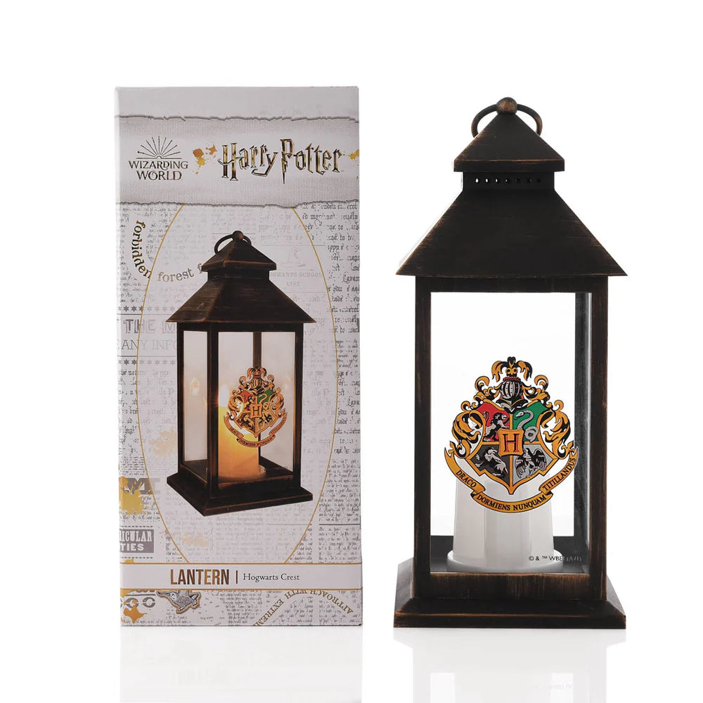 HARRY POTTER LIGHT UP LANTERN - HOGWARTS CREST