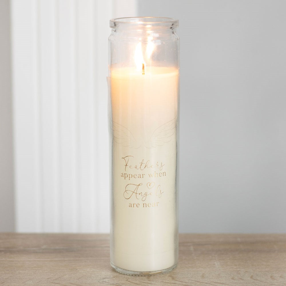 FEATHERS APPEAR VANILLA TUBE CANDLE