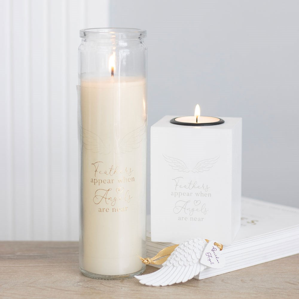 FEATHERS APPEAR VANILLA TUBE CANDLE