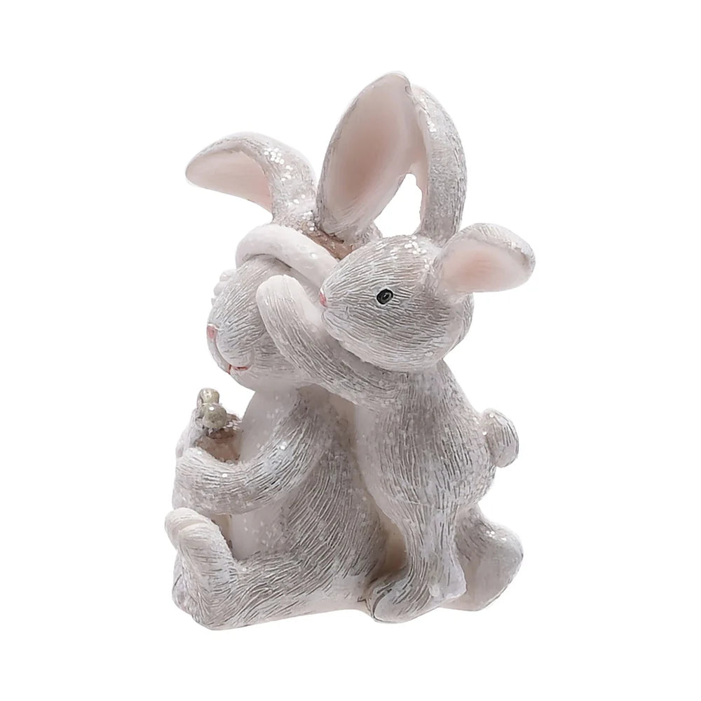 CHRISTMAS GIFT BUNNY ORNAMENT