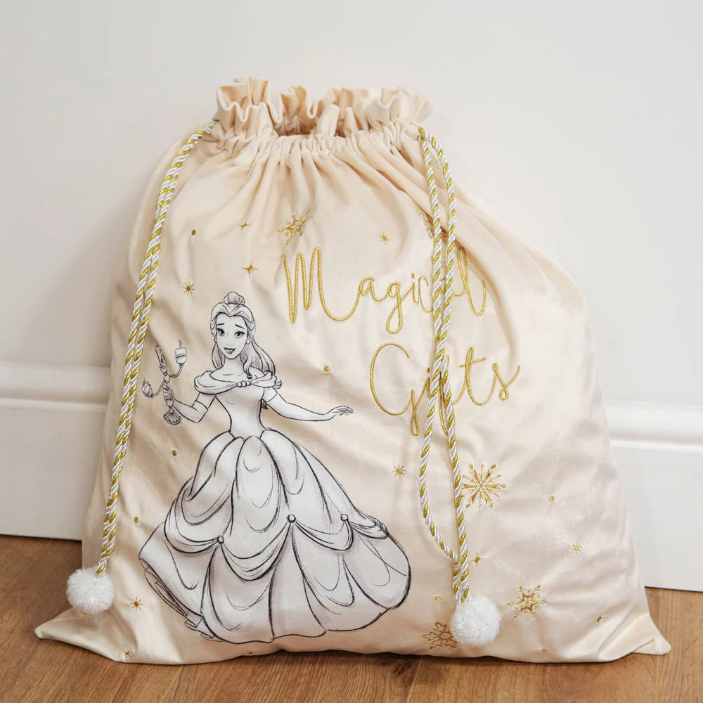 DISNEY VELVET XMAS SACK BELLE