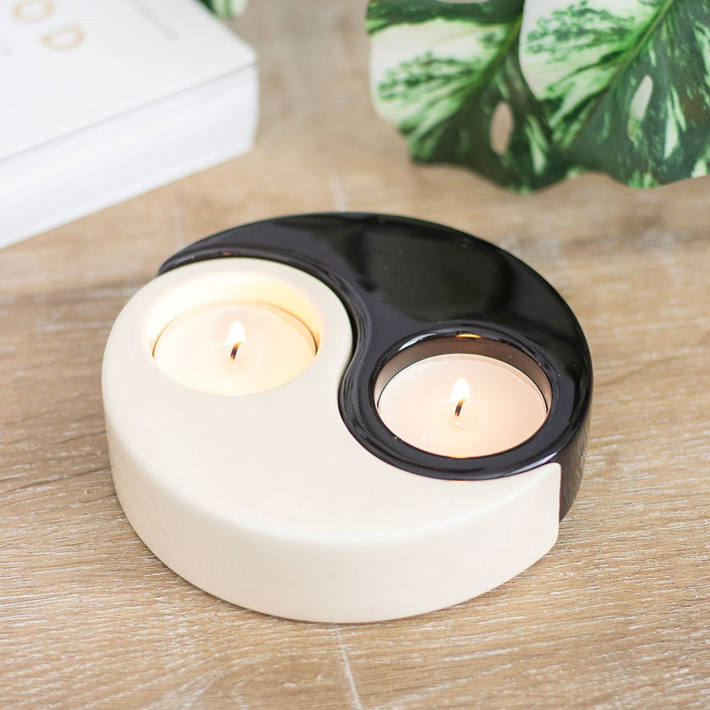 YIN YANG TEALIGHT CANDLE HOLDER