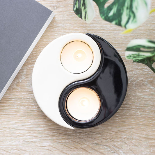 YIN YANG TEALIGHT CANDLE HOLDER