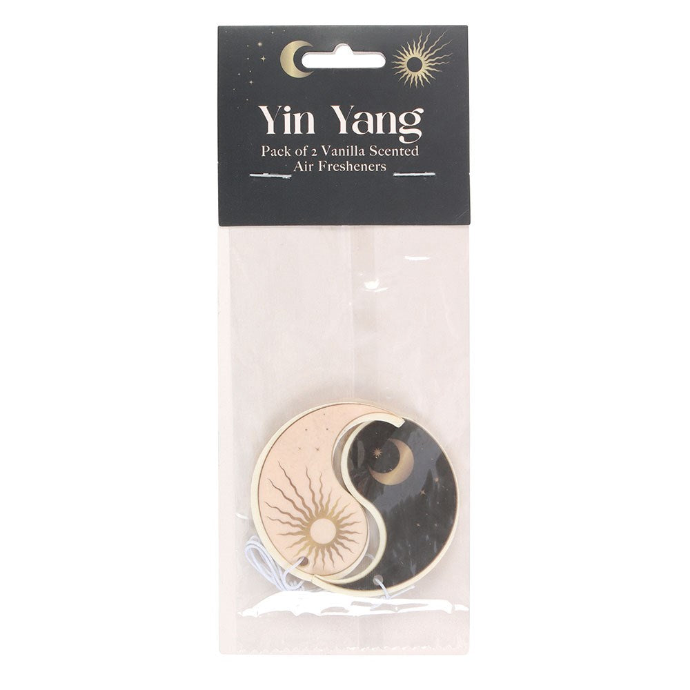 PACK OF 2 YIN YANG VANILLA SCENTED AIR FRESHENERS