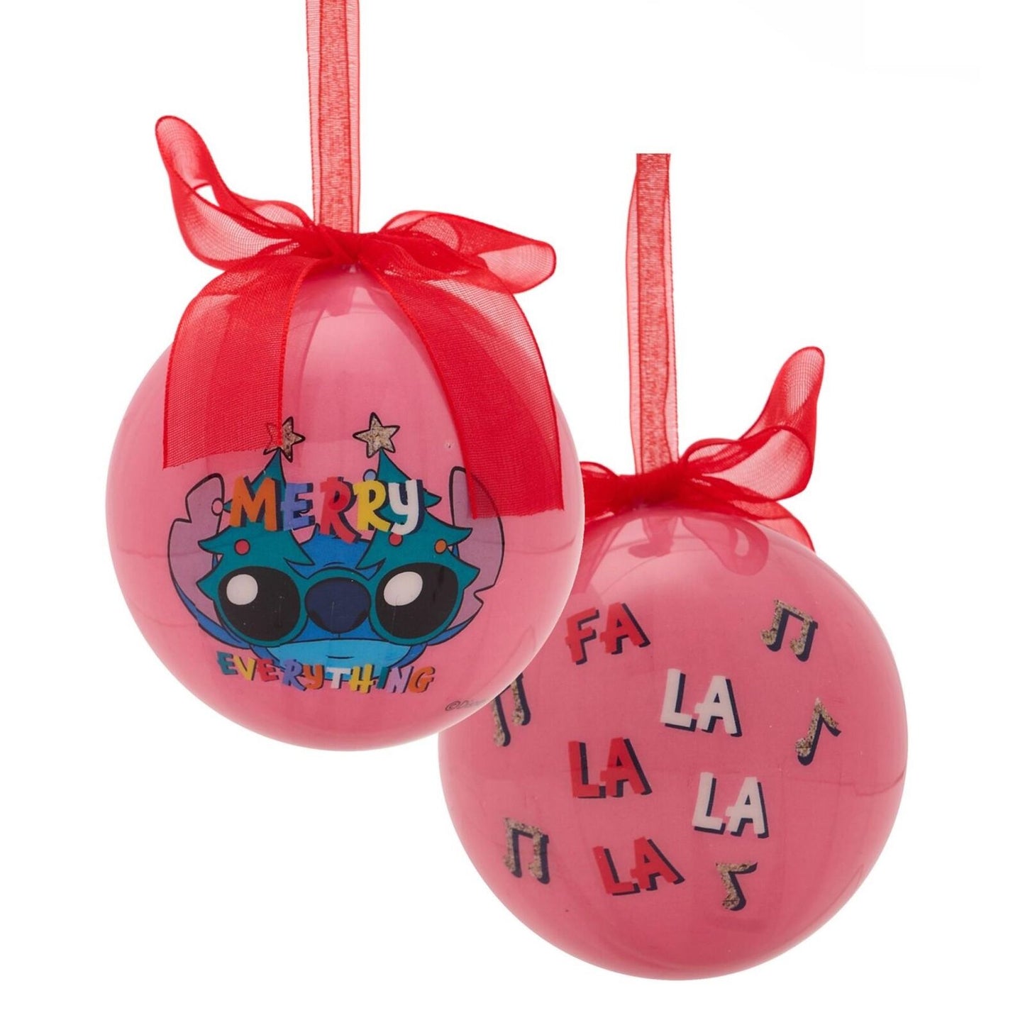 DISNEY STITCH SET OF 4 BAUBLES