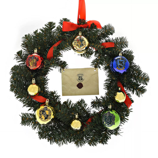 HARRY POTTER CHRISTMAS WREATH WITH LETTER - HOGWARTS 35CM