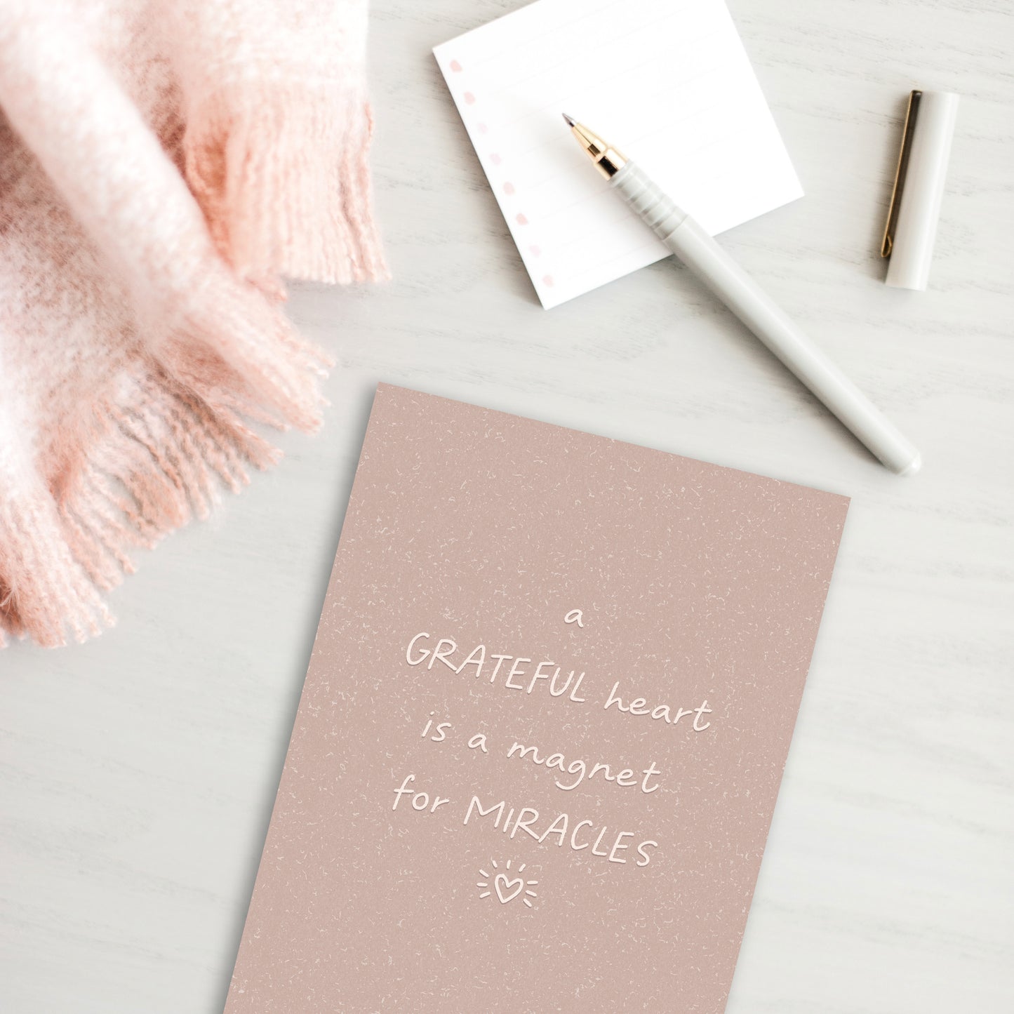 Grateful Heart Quote Notebook 100% Recycled