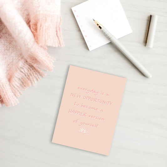 A6 Happier Quote Notebook - 100% Recycled
