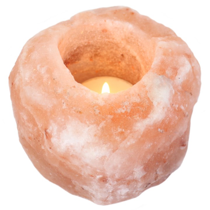 Himalayan - Single Salt Candle Holder - Light Calm