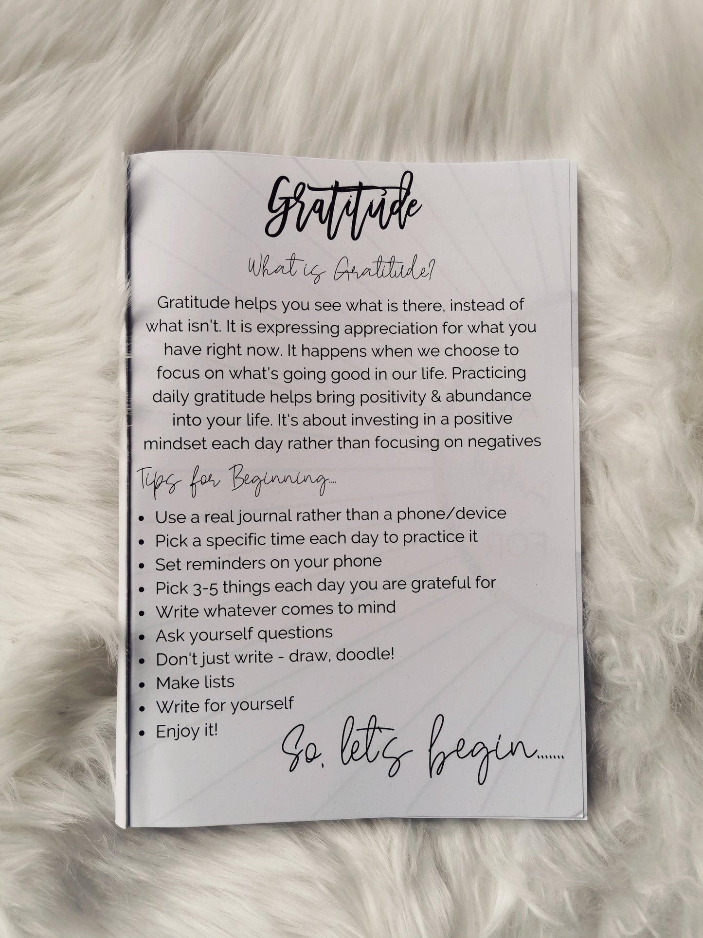 “Your Future Self Will Thank You” Gratitude Journal