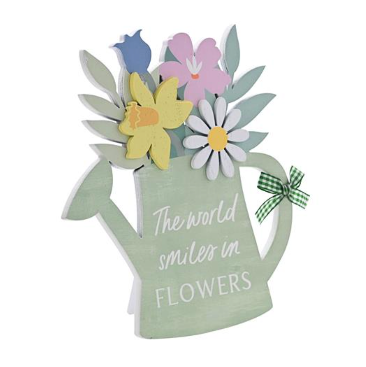 THE COTTAGE GARDEN WATERING CAN PLAQUE "SMILE"