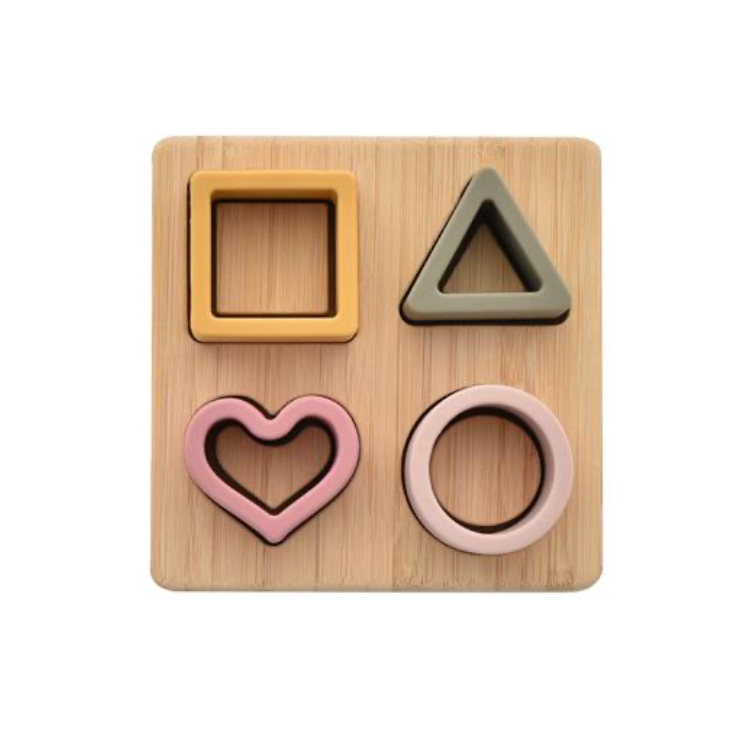 SILICONE & BAMBOO HEART PUZZLE