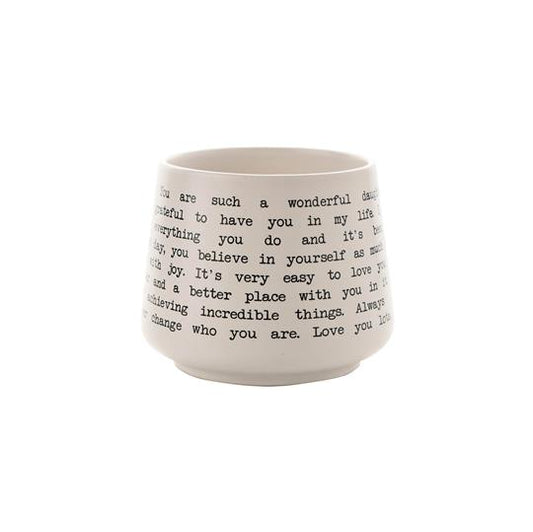 MOMENTS STONEWARE MUG DAUGHTER